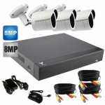 Bullet CCTV Camera kit with 3 cameras & Dvr